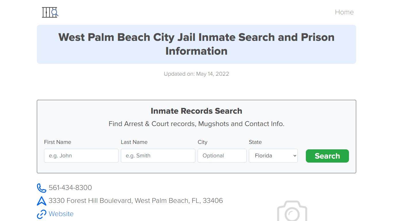 West Palm Beach City Jail Inmate Search, Visitation, Phone ...